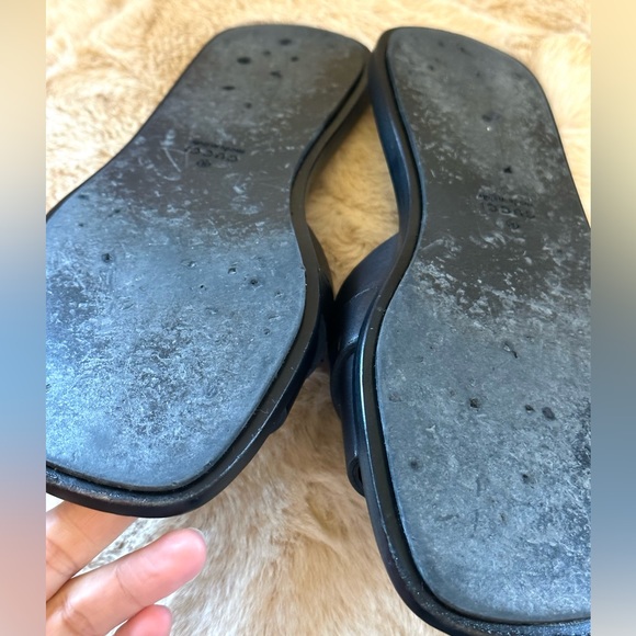 GUCCI SANDAL WOMENS BLACK LEATHER ( Calf) Size 36.5 - Picture 6 of 13